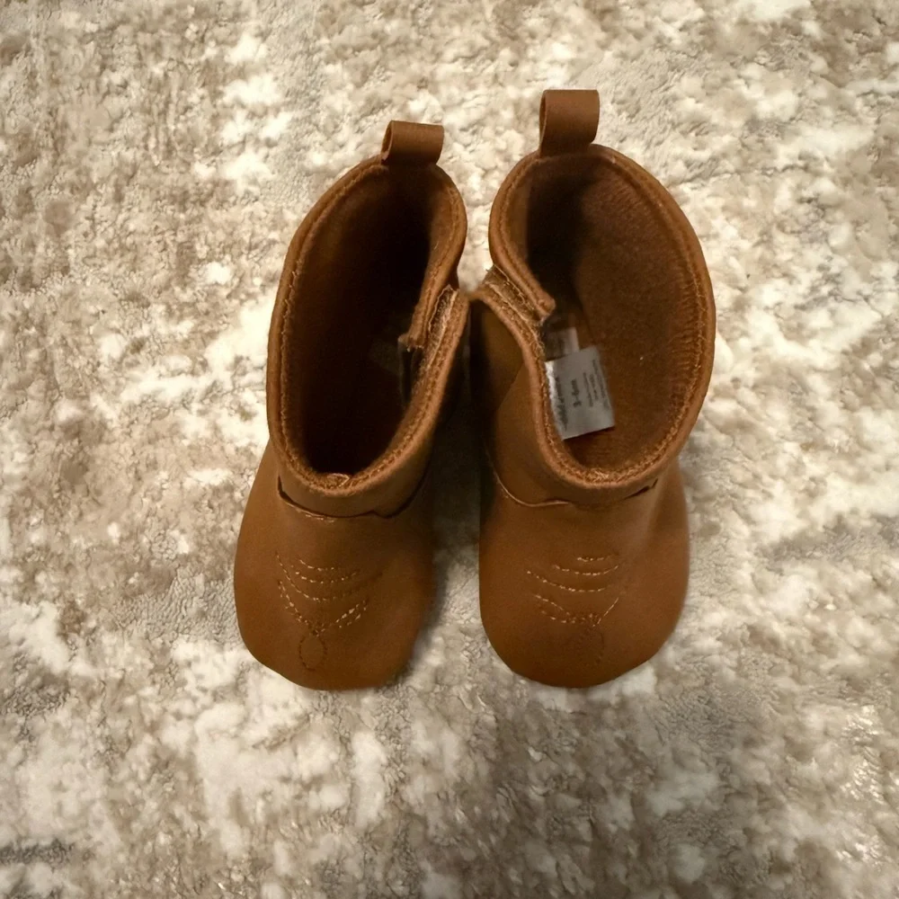 Carter's Brown Baby Walker Boots size 3/6M